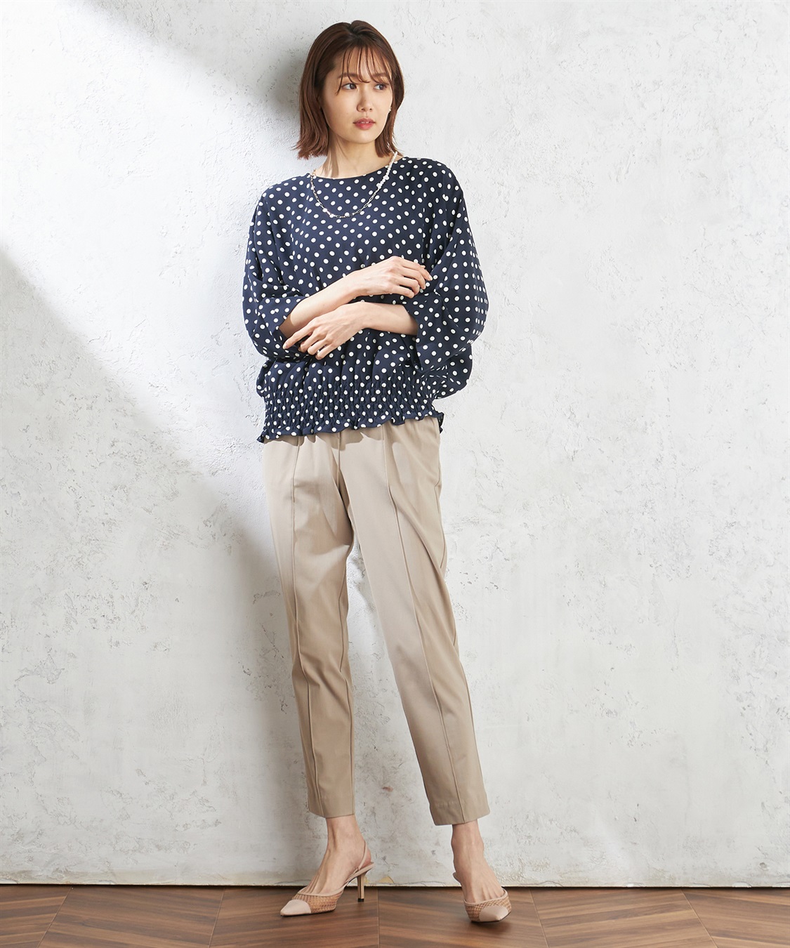 A/C DESIGN BY ALPHA CUBIC シャーリングドルマンブラウス_sub_9