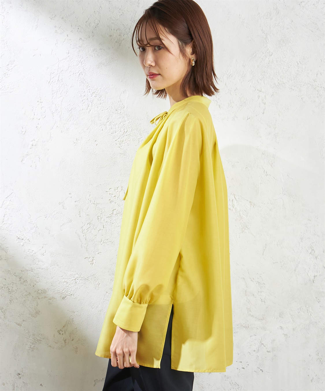 A/C DESIGN BY ALPHA CUBIC ボリュームスリーブカフタンブラウス_sub_1