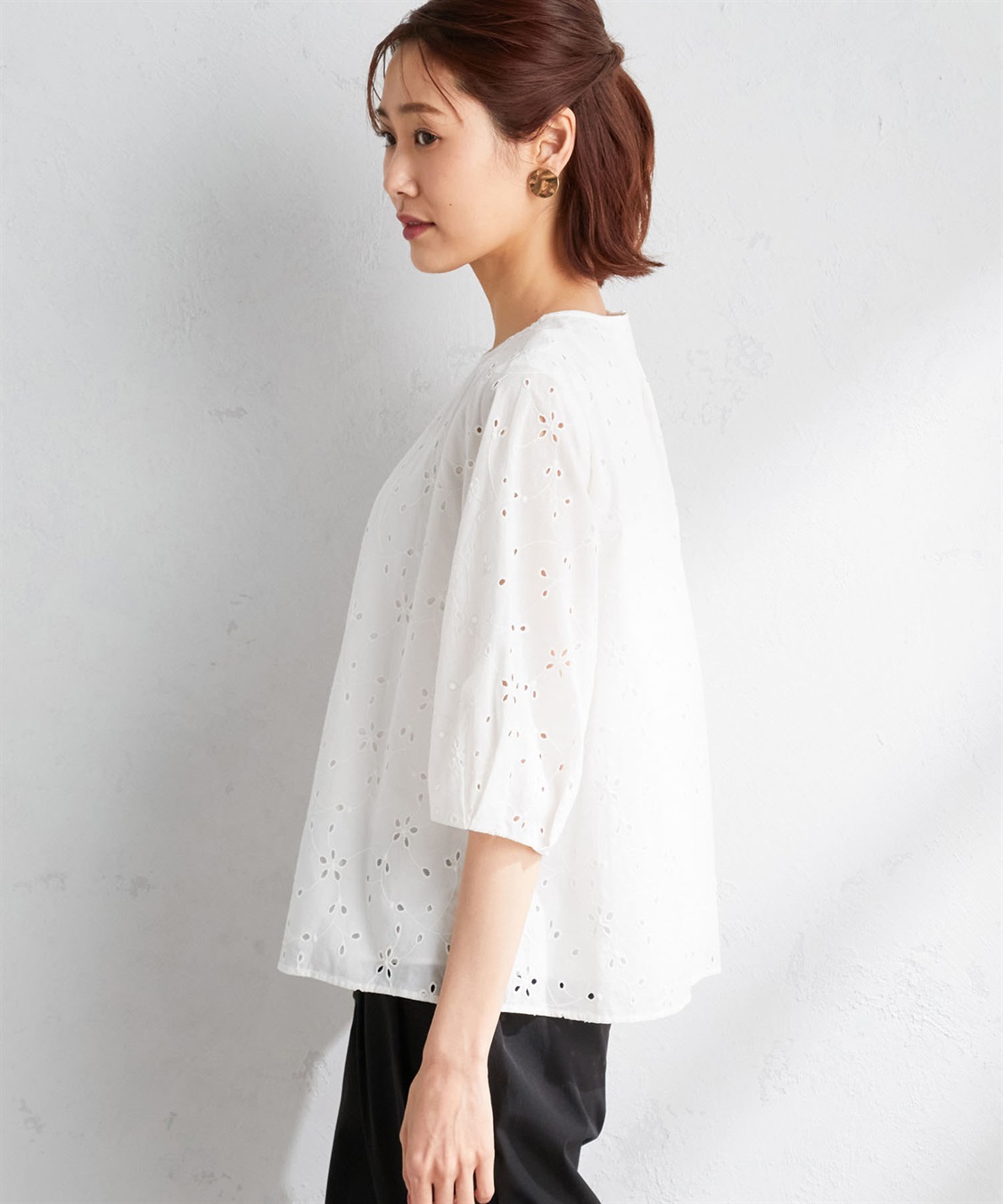 A/C DESIGN BY ALPHA CUBIC 総刺しゅうブラウス_sub_2