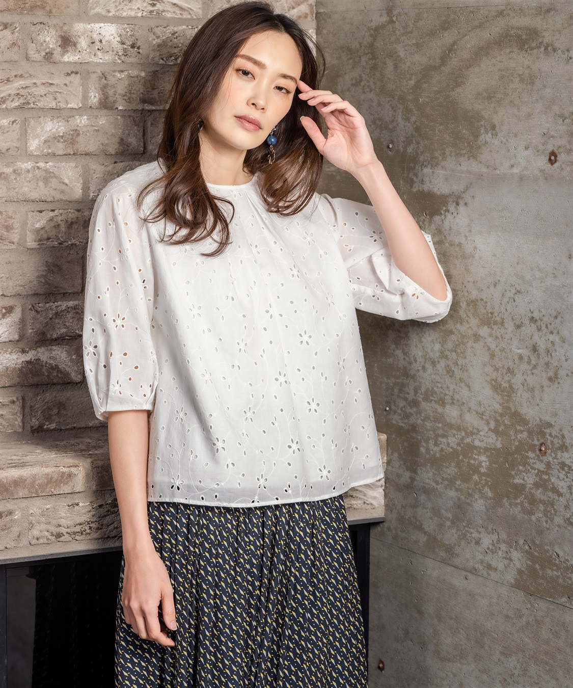 A/C DESIGN BY ALPHA CUBIC 総刺しゅうブラウス_sub_11