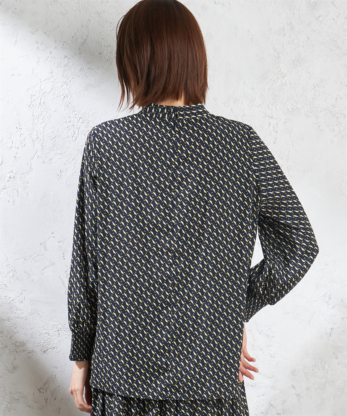 A/C DESIGN BY ALPHA CUBIC ヴィンテージサテンブラウス_sub_4