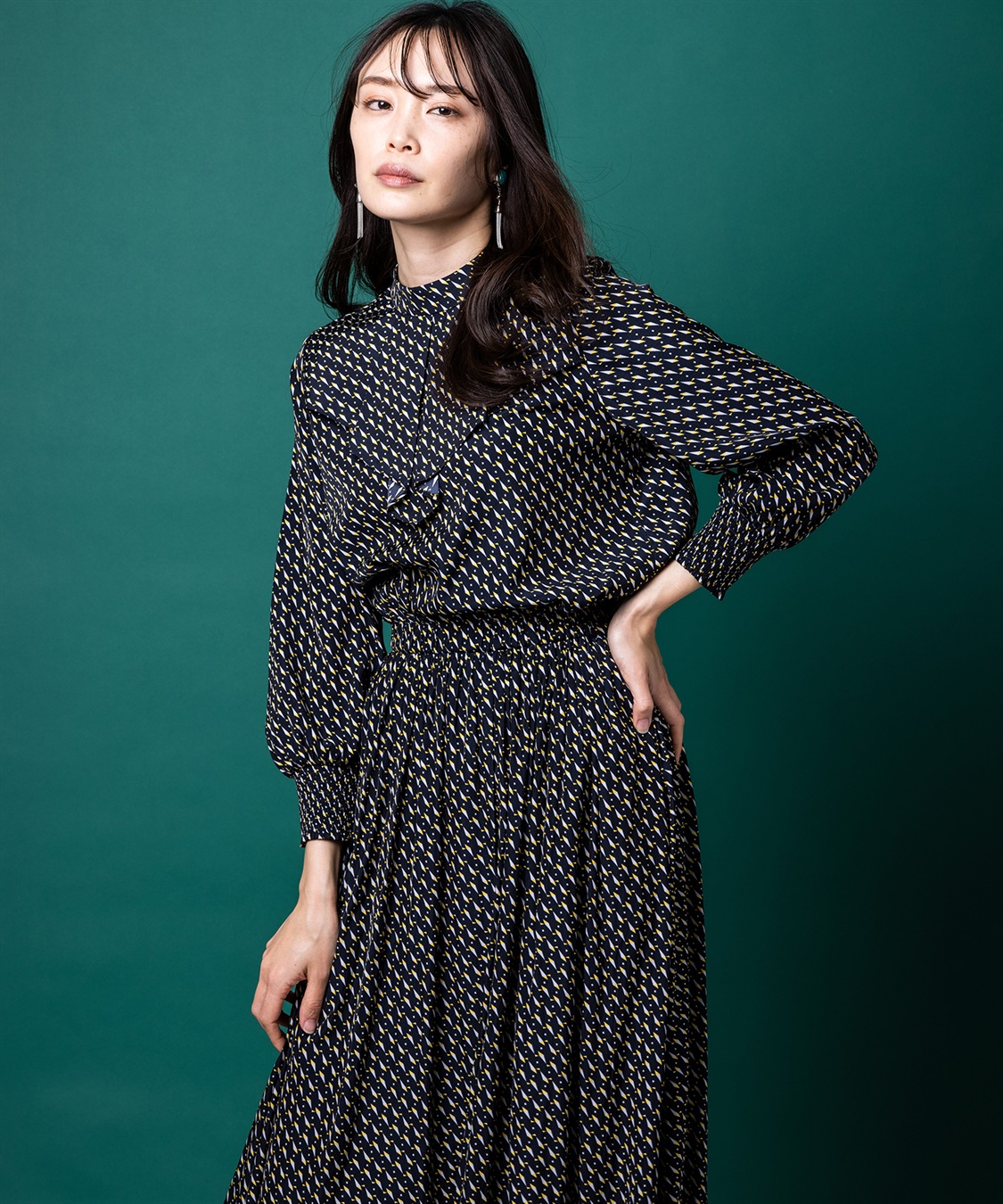 A/C DESIGN BY ALPHA CUBIC ヴィンテージサテンブラウス_sub_14