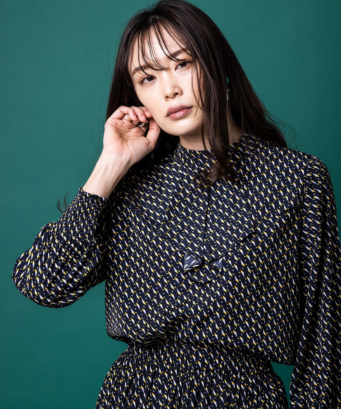 A/C DESIGN BY ALPHA CUBIC ヴィンテージサテンブラウス_sub_15