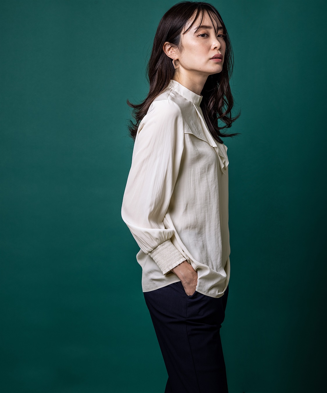 A/C DESIGN BY ALPHA CUBIC ヴィンテージサテンブラウス_sub_17