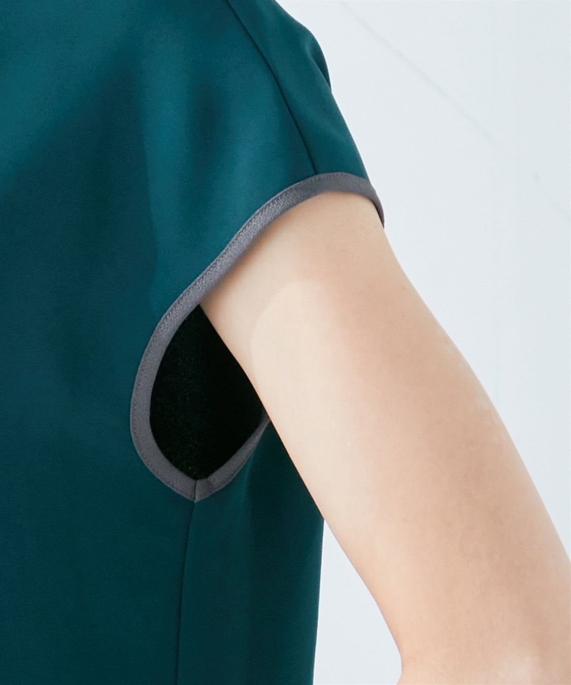 A/C DESIGN BY ALPHA CUBIC 【接触冷感】配色パイピングブラウス_sub_6