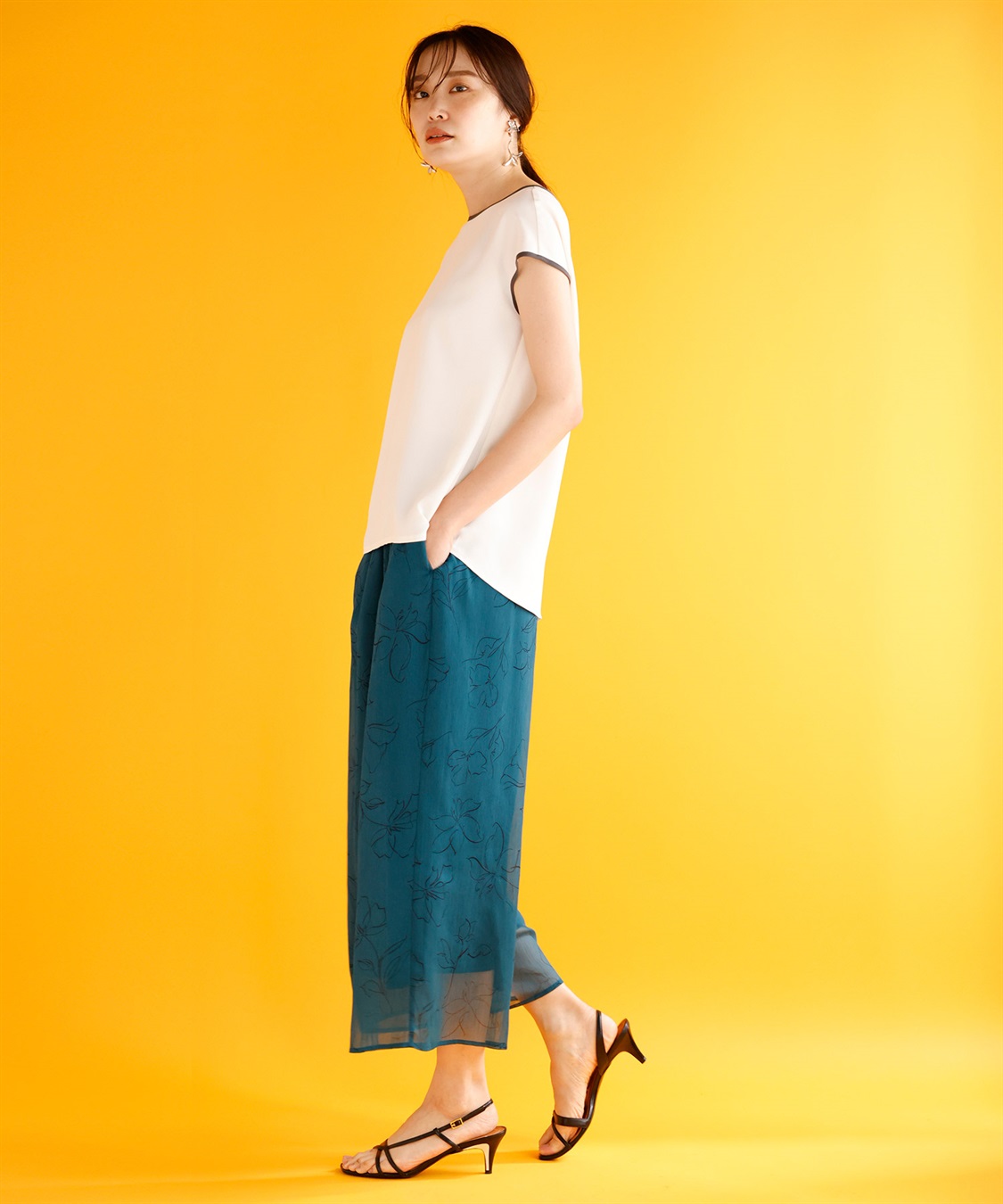 A/C DESIGN BY ALPHA CUBIC 【接触冷感】配色パイピングブラウス_sub_14