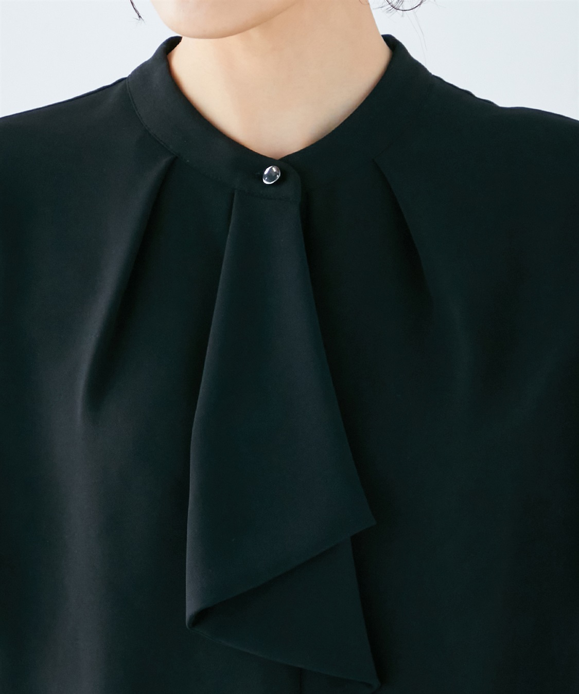 A/C DESIGN BY ALPHA CUBIC 【接触冷感】ボウタイブラウス_sub_3