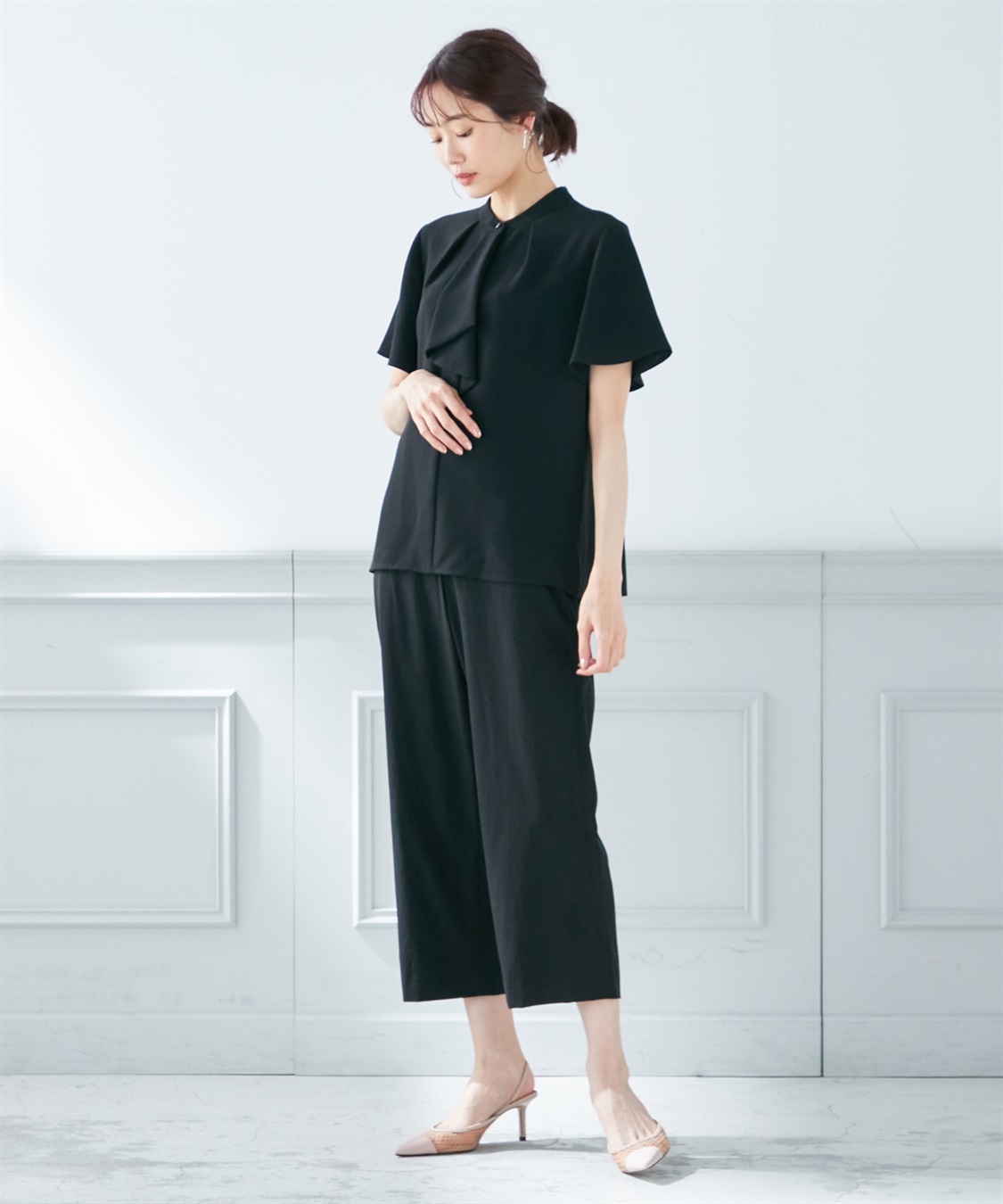 A/C DESIGN BY ALPHA CUBIC 【接触冷感】ボウタイブラウス_sub_7