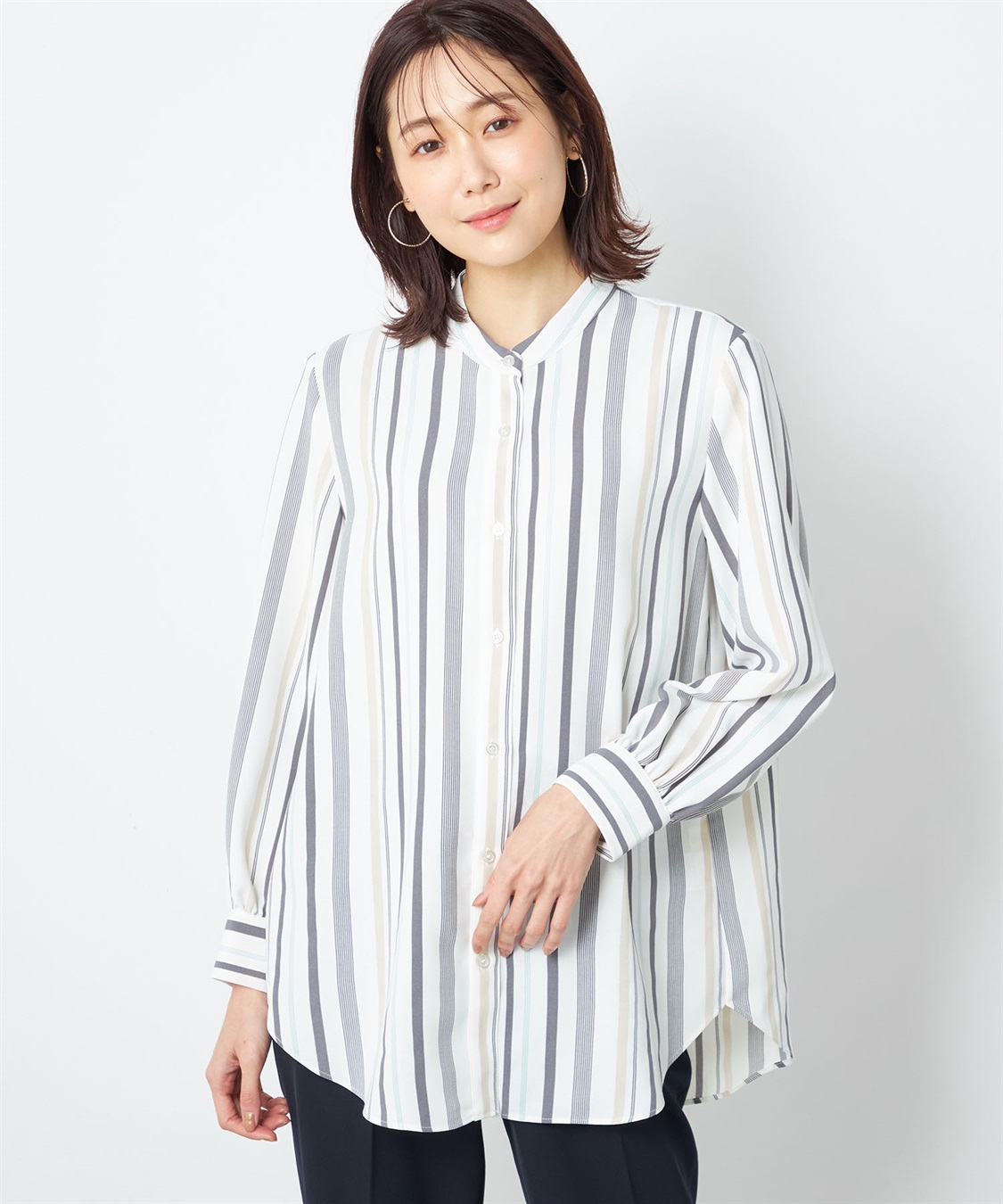 A/C DESIGN BY ALPHA CUBIC ロングシャツ_sub_1