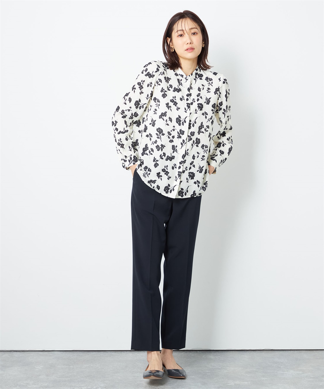 A/C DESIGN BY ALPHA CUBIC プリントブラウス_sub_9