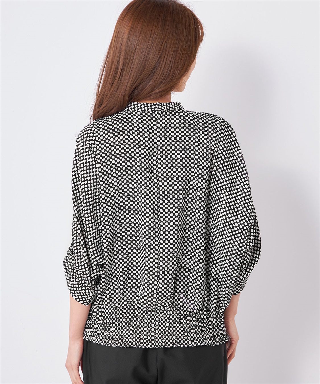 A/C DESIGN BY ALPHA CUBIC シャーリングドルマンブラウス_sub_4