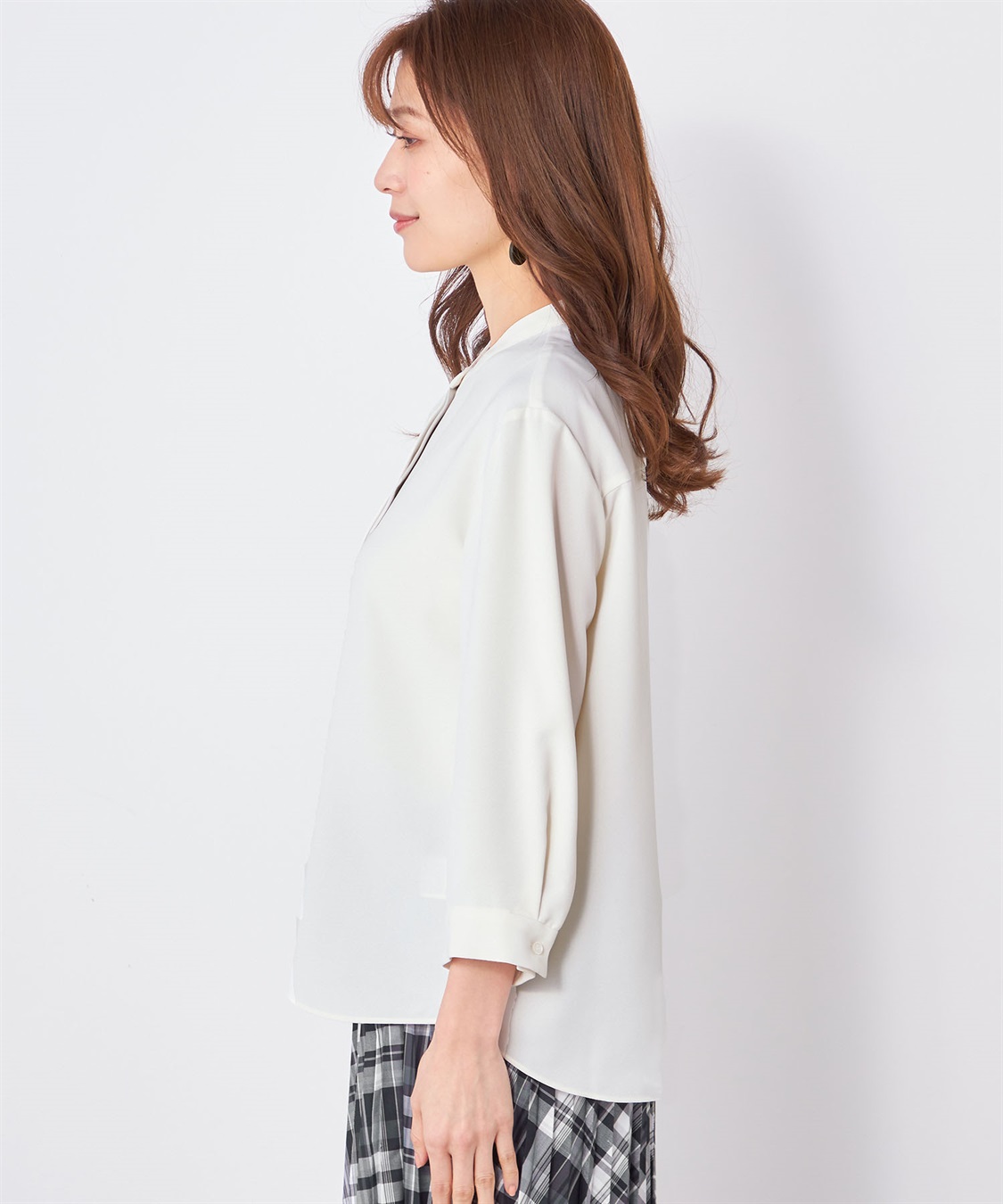 A/C DESIGN BY ALPHA CUBIC バイカラーブラウス_sub_1