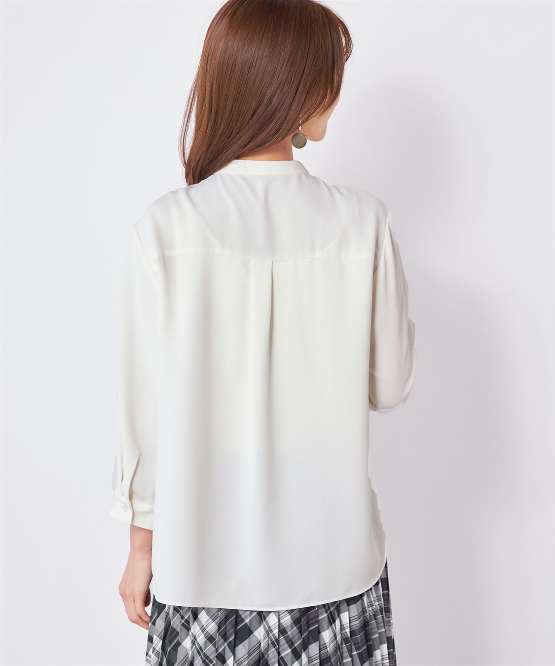 A/C DESIGN BY ALPHA CUBIC バイカラーブラウス_sub_2