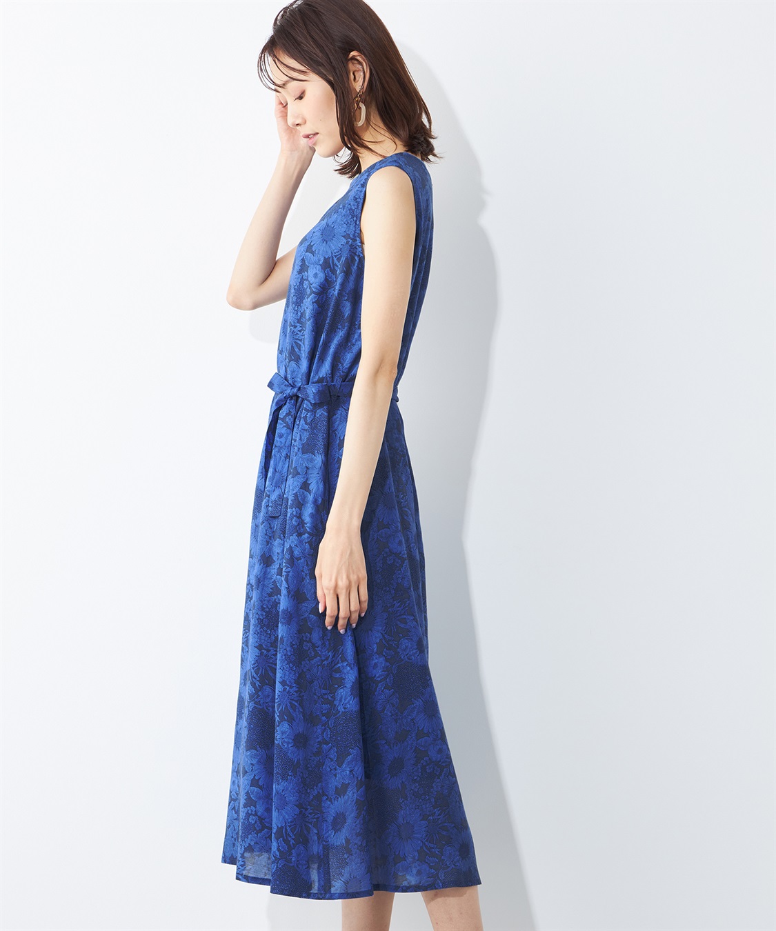 A/C DESIGN BY ALPHA CUBIC リバティプリントワンピース_sub_3