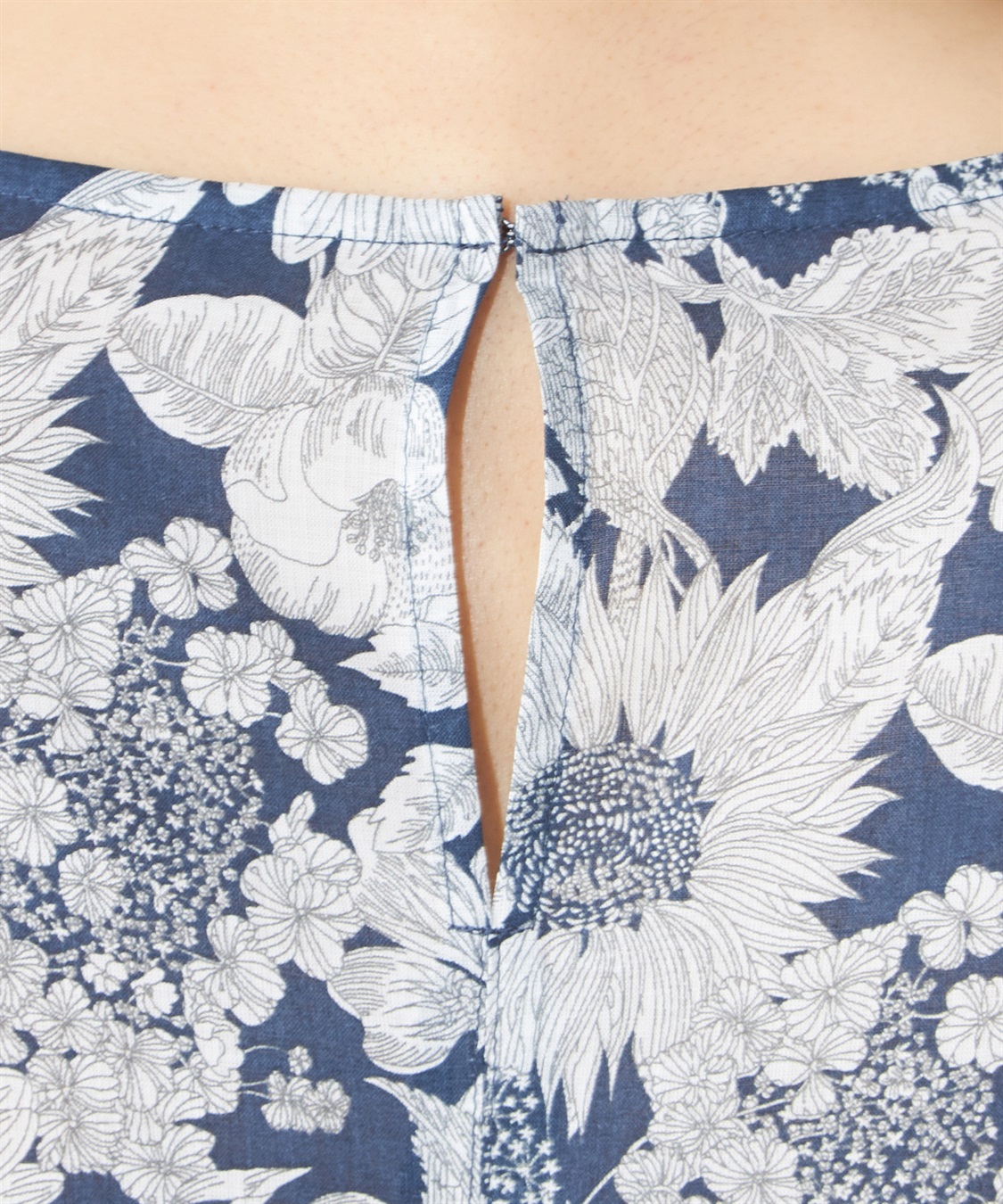 A/C DESIGN BY ALPHA CUBIC リバティプリントパフスリーブプルオーバー_sub_5