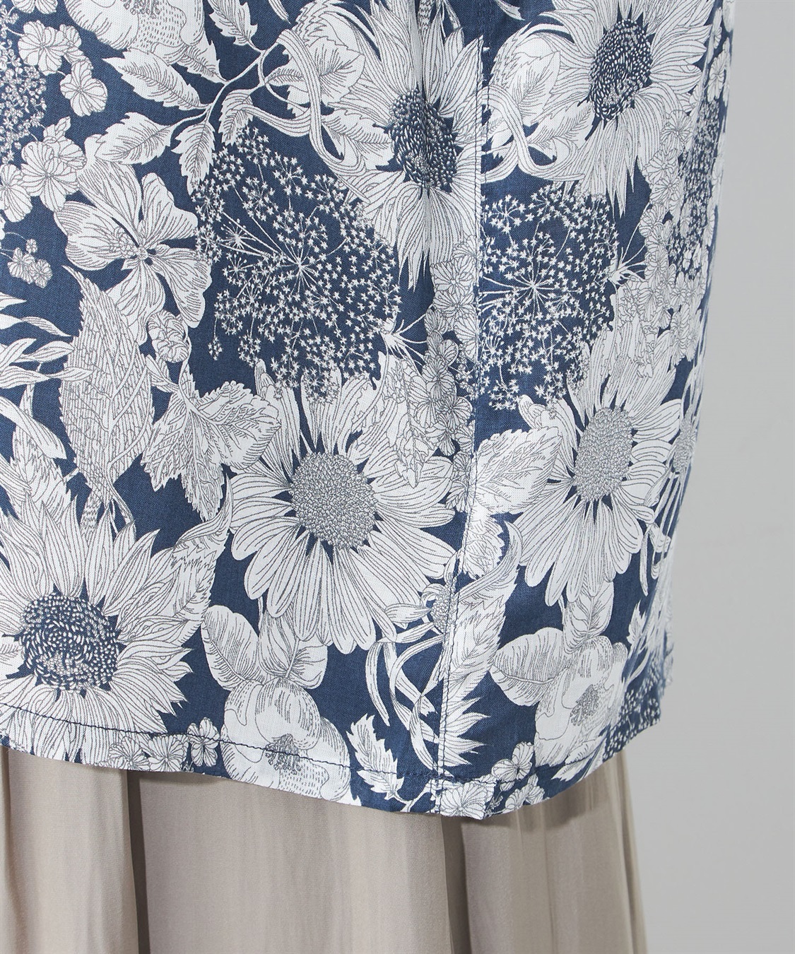 A/C DESIGN BY ALPHA CUBIC リバティプリントパフスリーブプルオーバー_sub_7