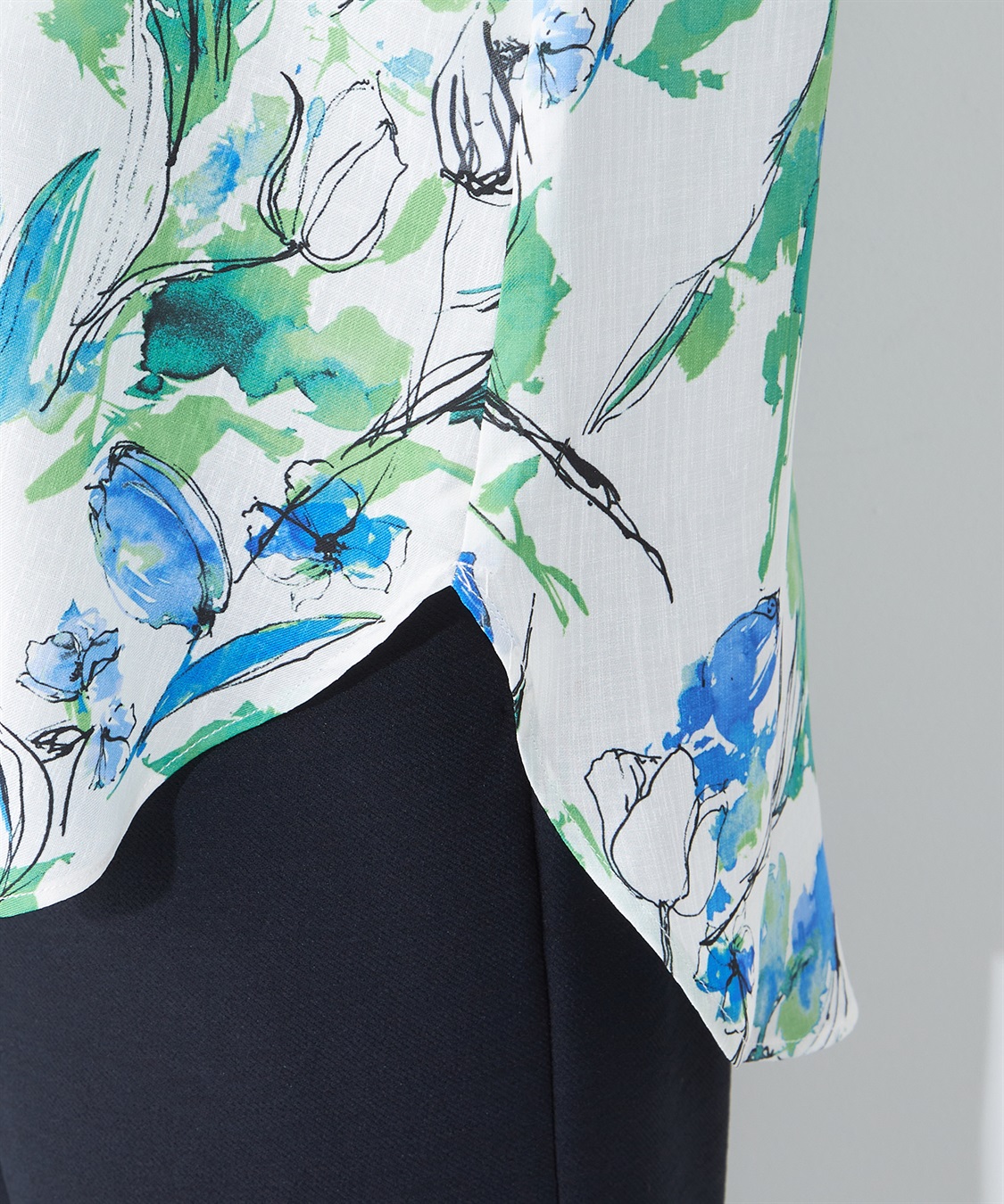 A/C DESIGN BY ALPHA CUBIC チューリッププリントブラウス_sub_6