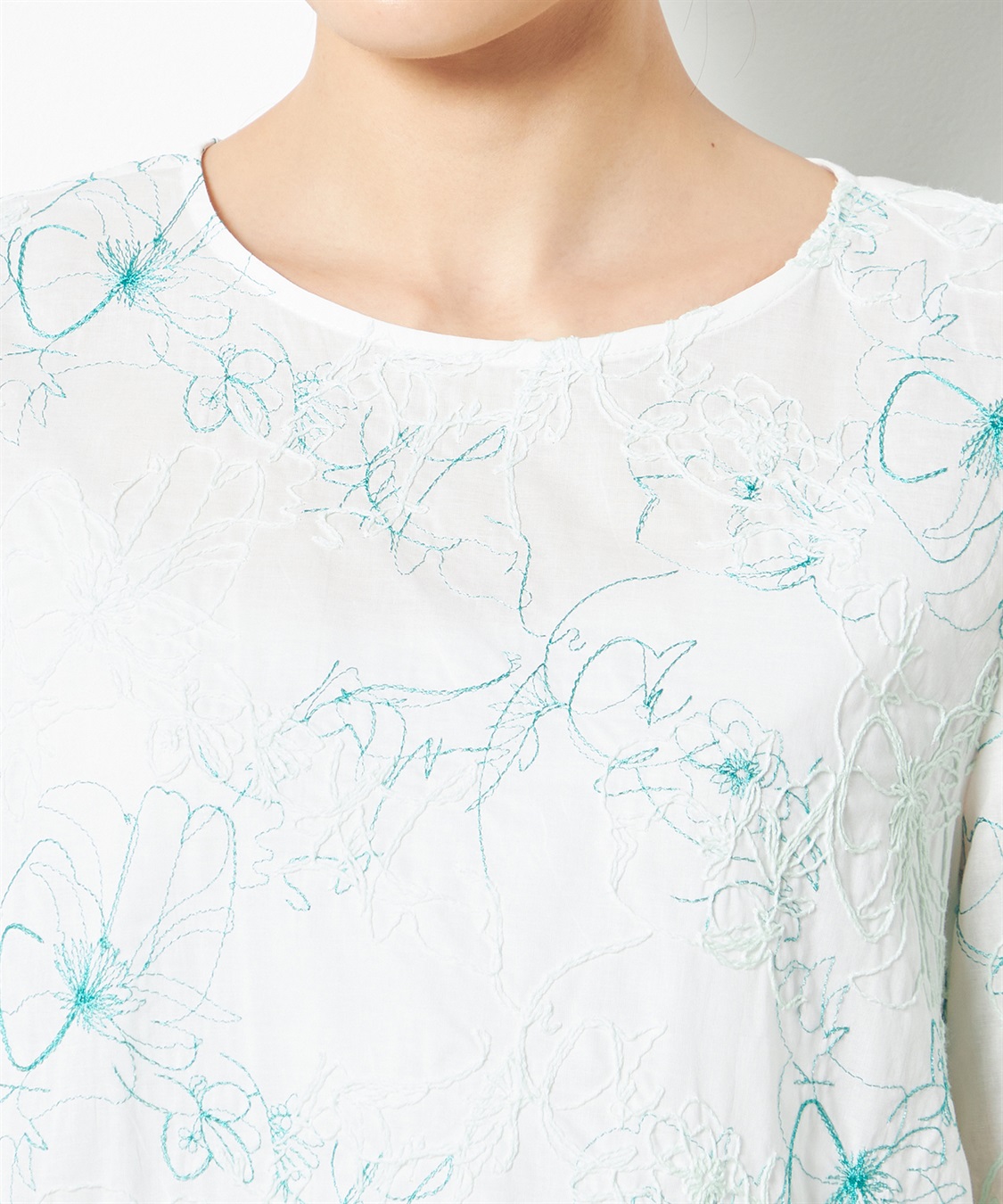 A/C DESIGN BY ALPHA CUBIC 刺繍ブラウス_sub_3
