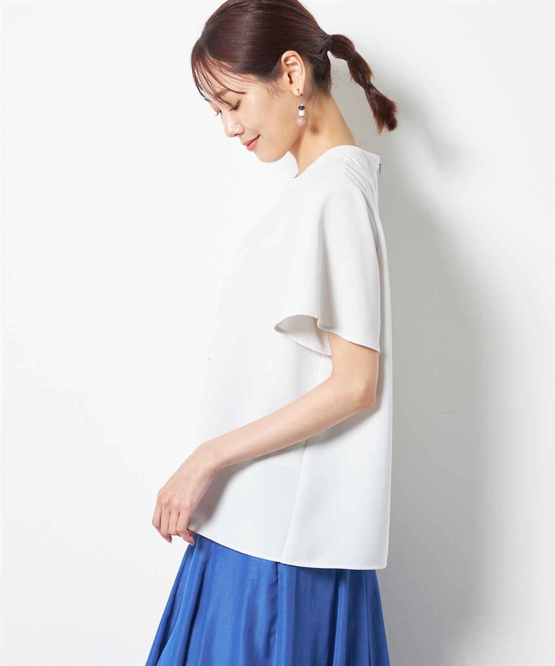 A/C DESIGN BY ALPHA CUBIC 【接触冷感】ボウタイブラウス_sub_2