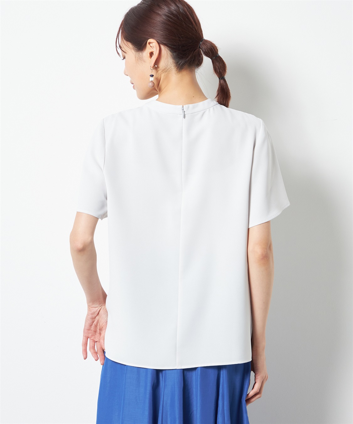 A/C DESIGN BY ALPHA CUBIC 【接触冷感】ボウタイブラウス_sub_3