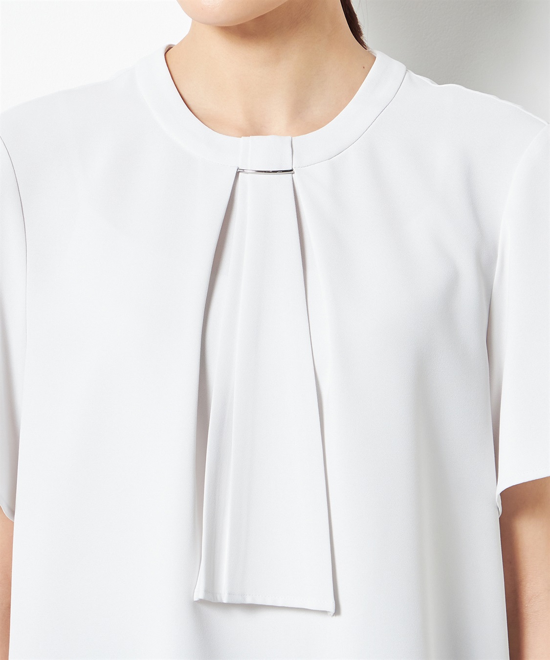 A/C DESIGN BY ALPHA CUBIC 【接触冷感】ボウタイブラウス_sub_4