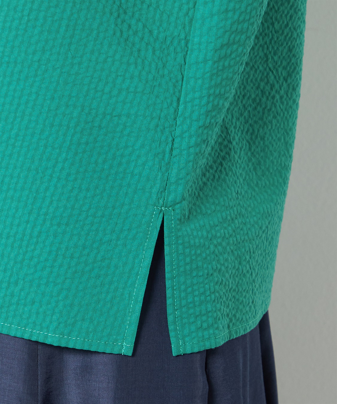 A/C DESIGN BY ALPHA CUBIC コットンサッカーブラウス_sub_7