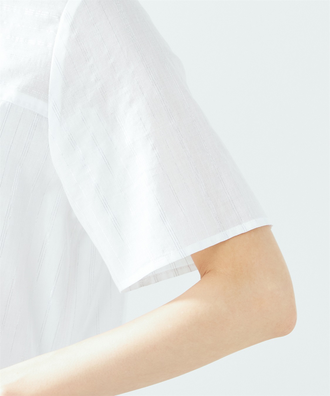 A/C DESIGN BY ALPHA CUBIC シアーラメストライプブラウス_sub_6