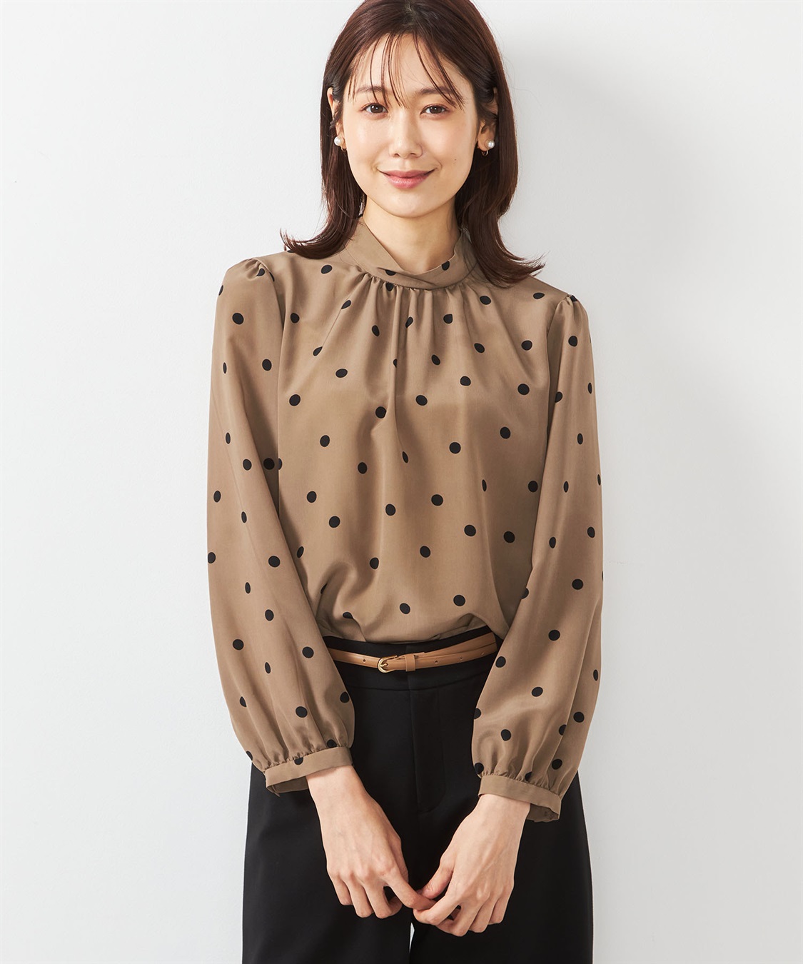 A/C DESIGN BY ALPHA CUBIC 2WAYボウタイブラウス_sub_4