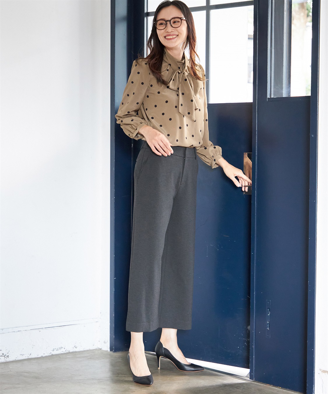 A/C DESIGN BY ALPHA CUBIC 2WAYボウタイブラウス_sub_11