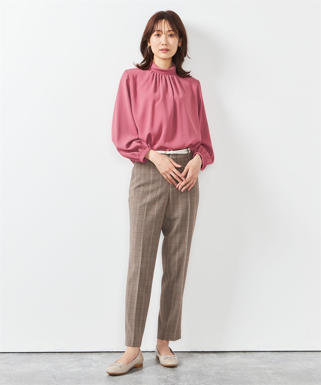 ロールネックブラウス A/C DESIGN BY ALPHA CUBIC｜クロスプラス公式