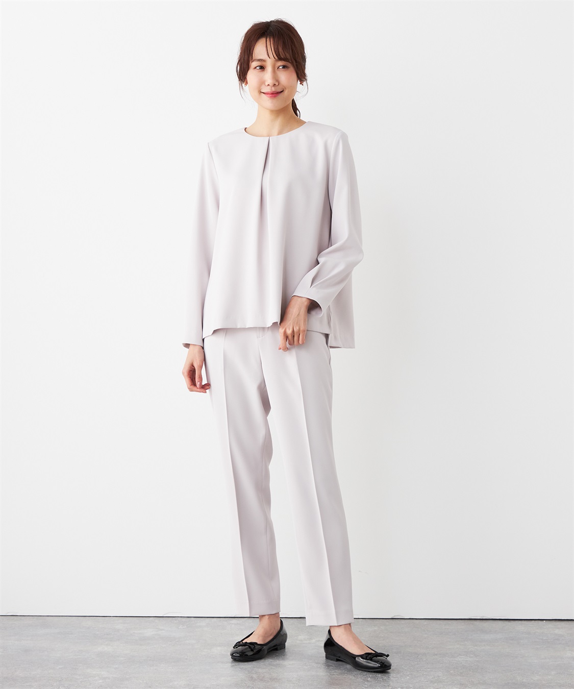 A/C DESIGN BY ALPHA CUBIC 【セットアップ対応】クルーネックブラウス_sub_11