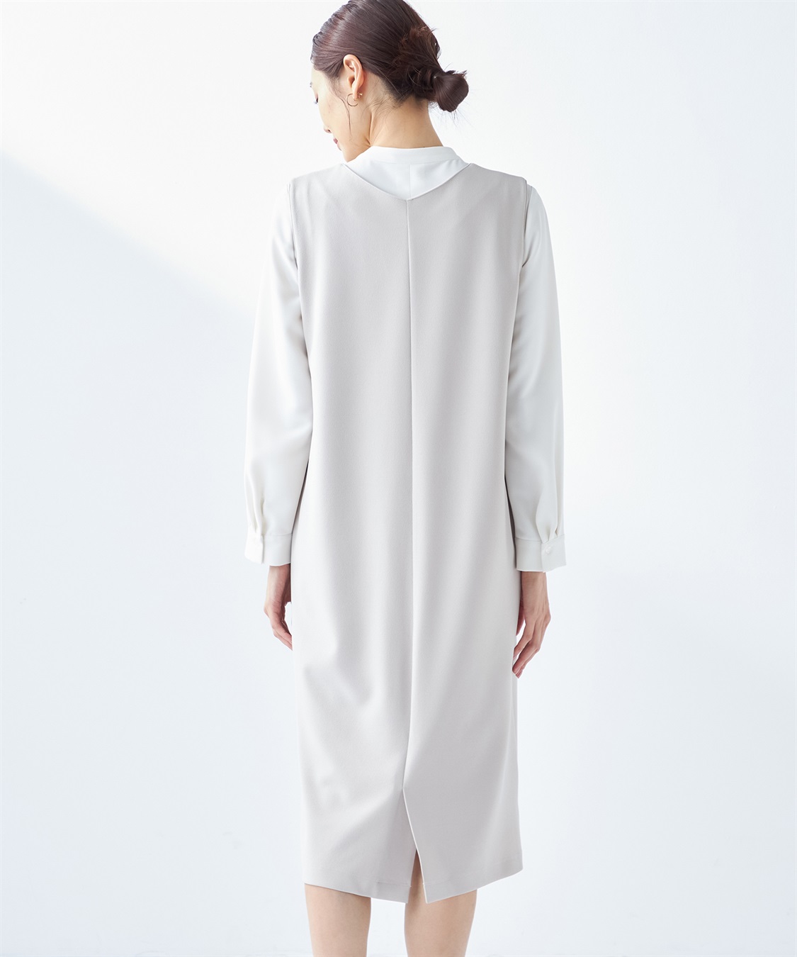 A/C DESIGN BY ALPHA CUBIC Vネックジャンパースカート_sub_3