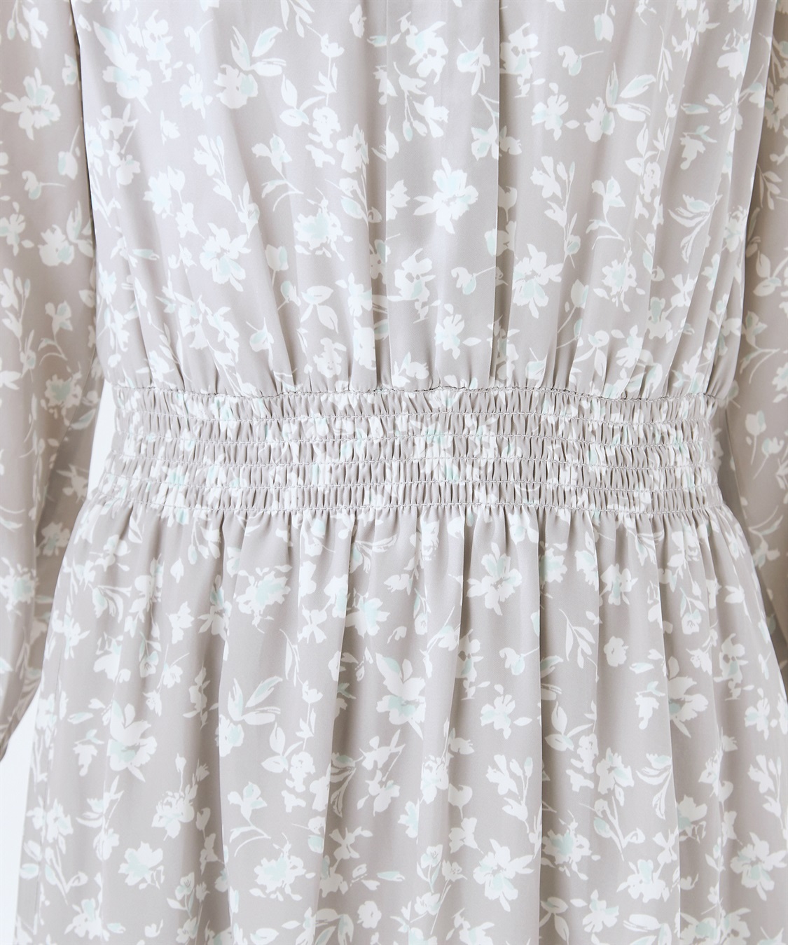 A/C DESIGN BY ALPHA CUBIC 【ウォッシャブル】フラワープリントボウタイ風ワンピース_sub_8