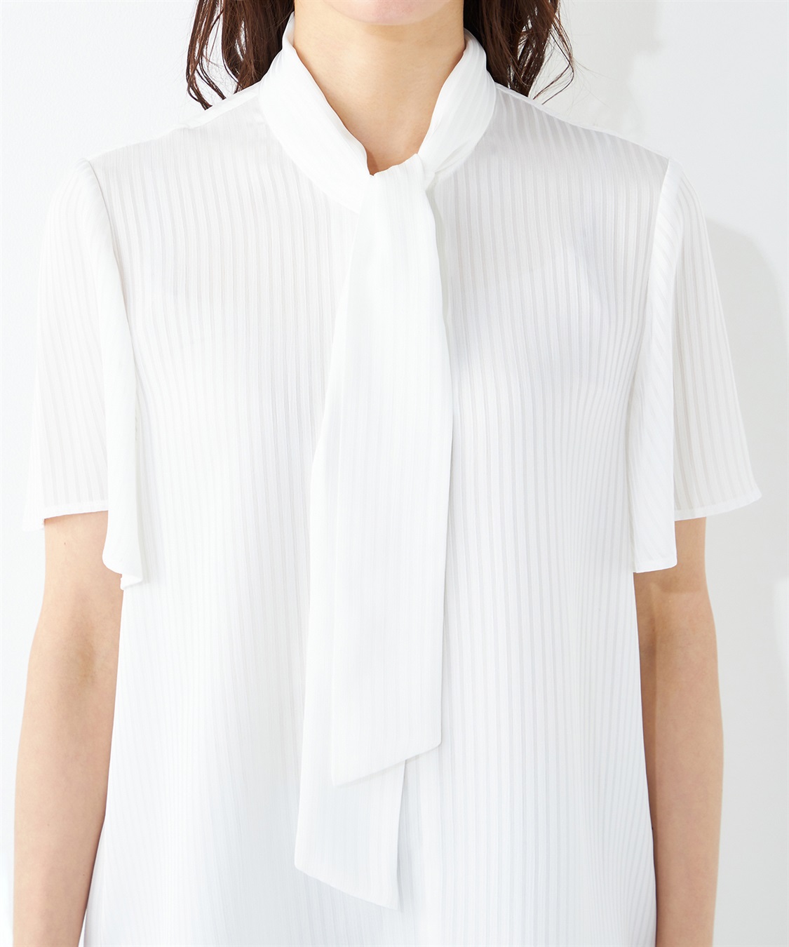 ✨美品＊CLOTH＆CROSS リネンブラウス　　ストライプ　M〜L ストライプカットソーブラウス A/C DESIGN BY ALPHA CUBIC