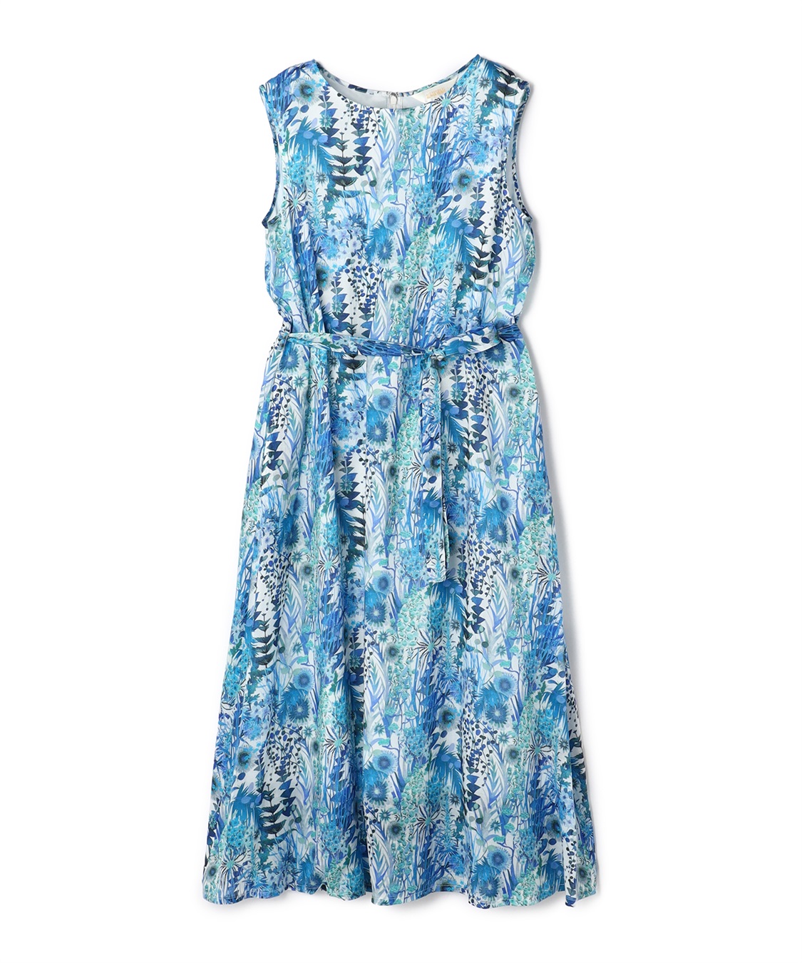 A/C DESIGN BY ALPHA CUBIC リバティプリントノースリーブワンピース_sub_2