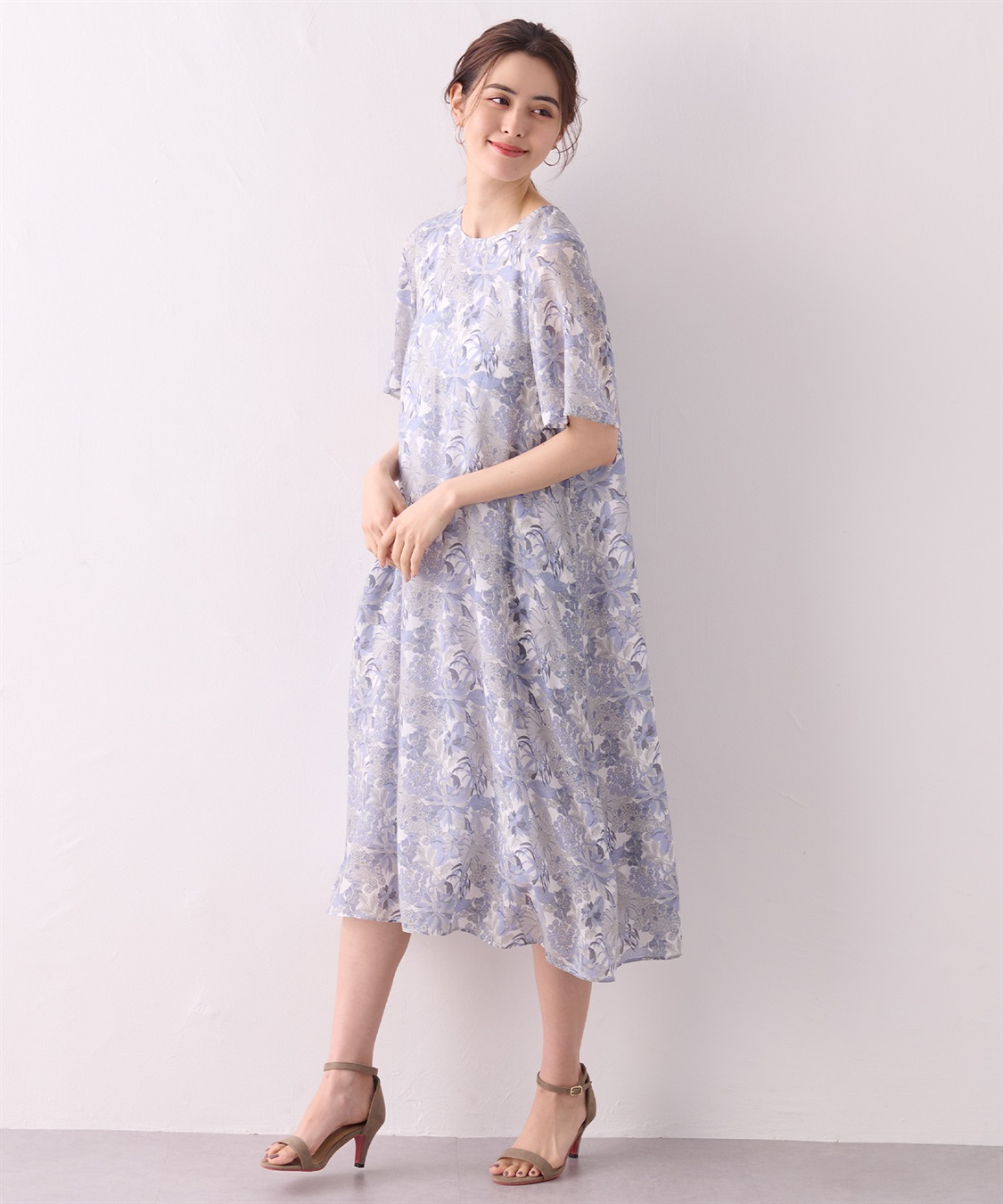 A/C DESIGN BY ALPHA CUBIC リバティプリントクルーネックワンピース_sub_15