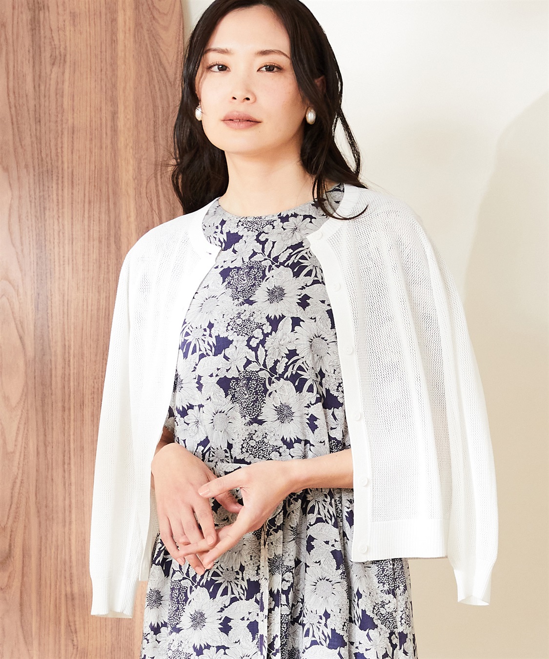 A/C DESIGN BY ALPHA CUBIC リバティプリントクルーネックワンピース_sub_20