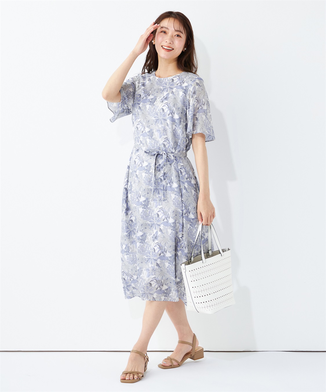 A/C DESIGN BY ALPHA CUBIC リバティプリントクルーネックワンピース_sub_27