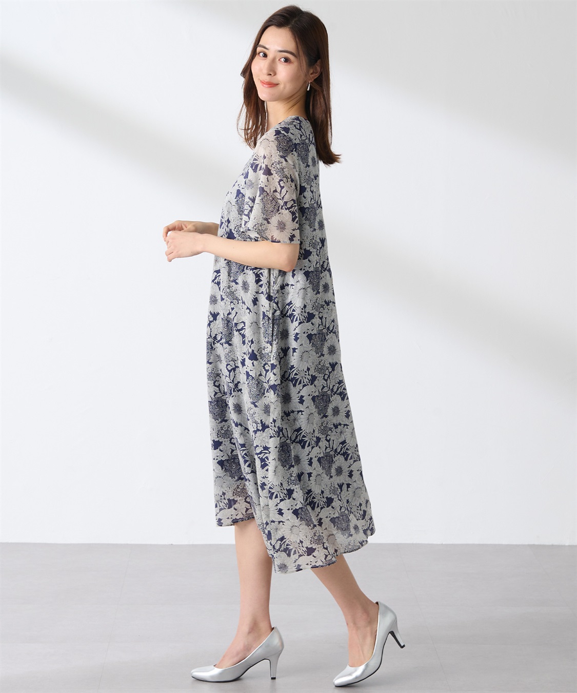 A/C DESIGN BY ALPHA CUBIC リバティプリントクルーネックワンピース_sub_28