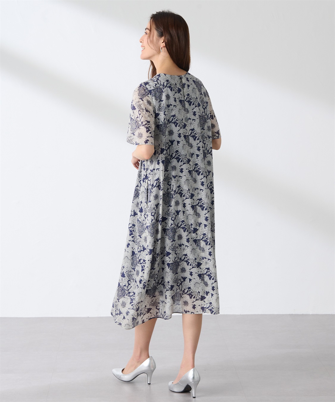 A/C DESIGN BY ALPHA CUBIC リバティプリントクルーネックワンピース_sub_29