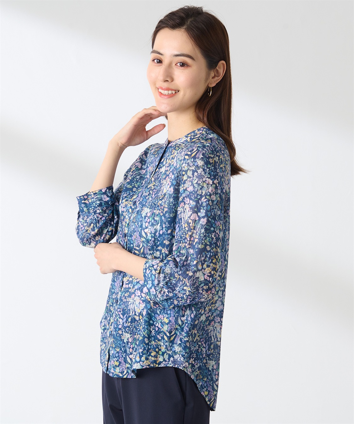 A/C DESIGN BY ALPHA CUBIC リバティプリントブラウス _sub_13