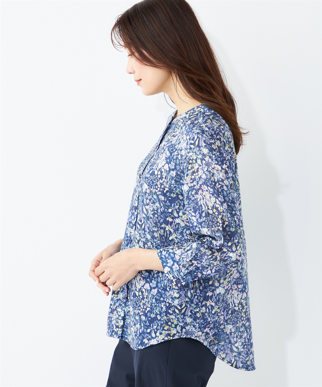 A/C DESIGN BY ALPHA CUBIC リバティプリントブラウス _sub_16