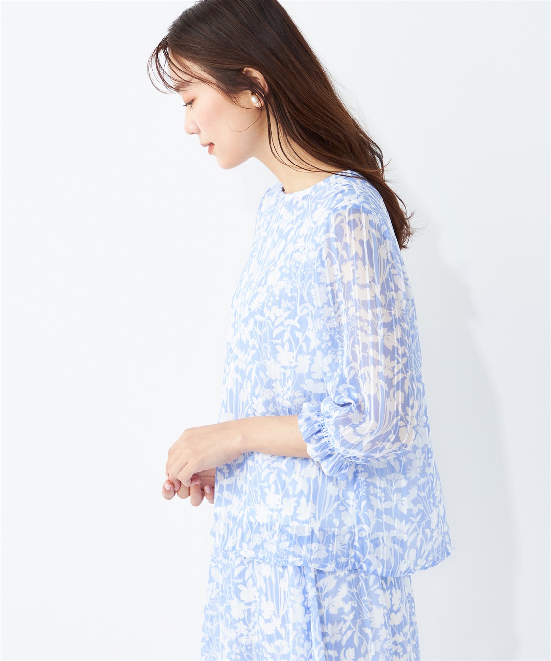 A/C DESIGN BY ALPHA CUBIC リバティプリントプルオーバーブラウス_sub_20