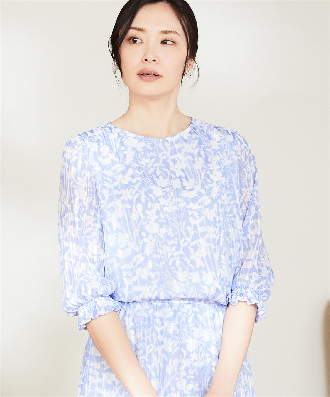 A/C DESIGN BY ALPHA CUBIC リバティプリントプルオーバーブラウス_sub_25