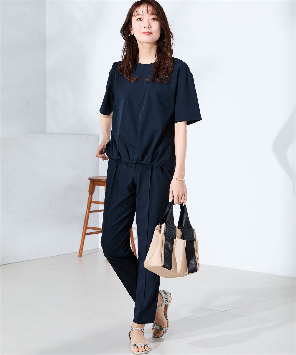 A/C DESIGN BY ALPHA CUBIC 【セットアップ対応】【はっ水・冷感】ラッシュガードブラウス_sub_5