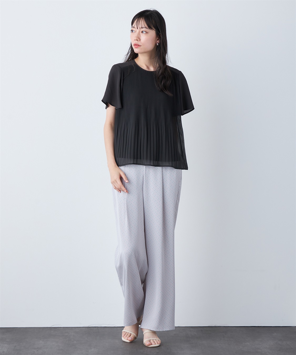 A/C DESIGN BY ALPHA CUBIC 【UVカット】プリーツブラウス_sub_6