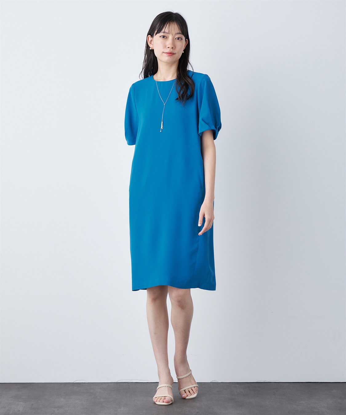 A/C DESIGN BY ALPHA CUBIC 【UVカット・冷感・ウォッシャブル】フレアスリーブワンピース_sub_15