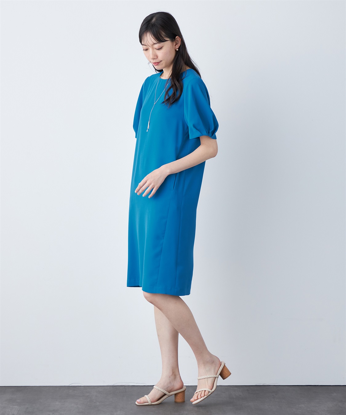 A/C DESIGN BY ALPHA CUBIC 【UVカット・冷感・ウォッシャブル】フレアスリーブワンピース_sub_16