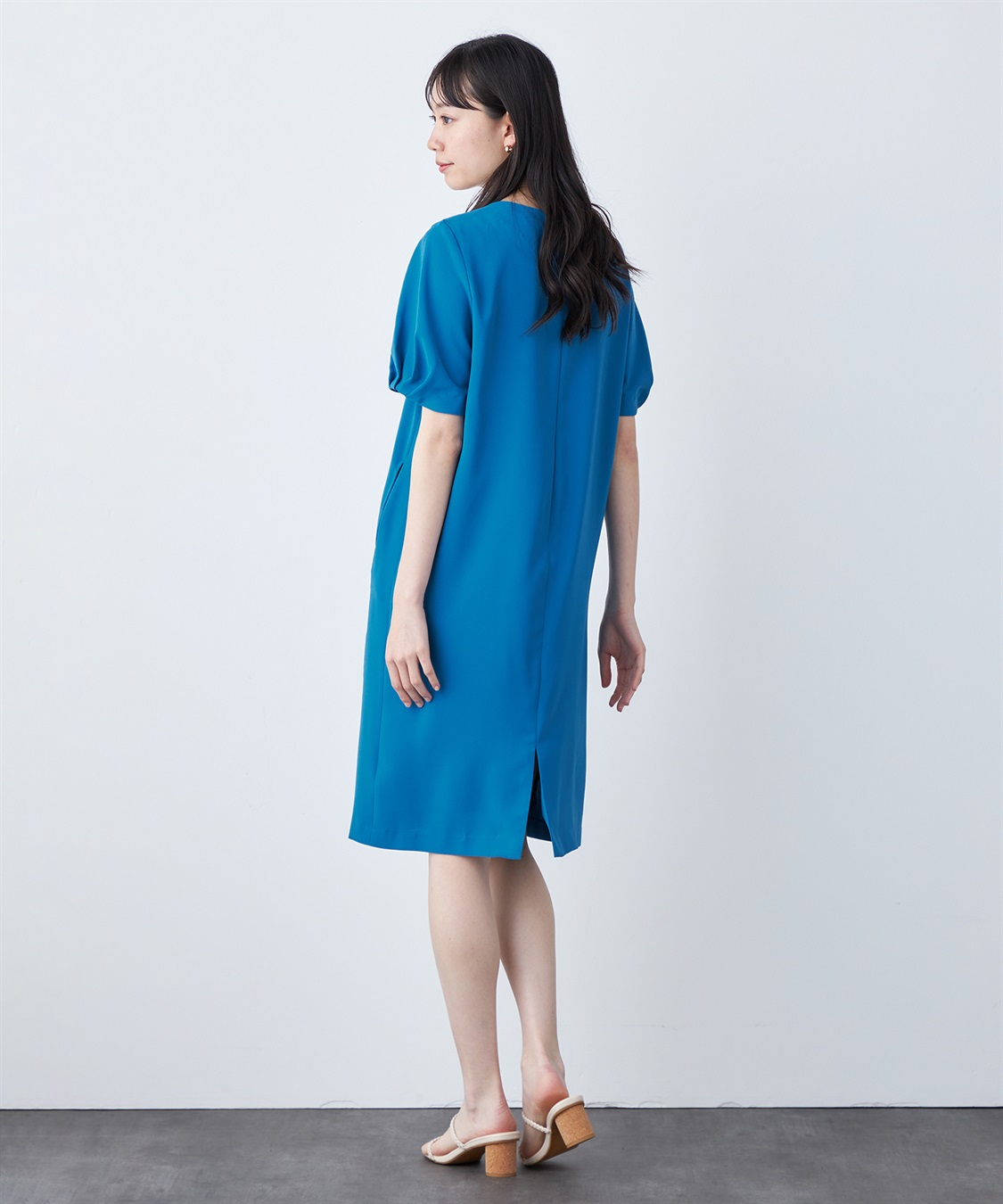 A/C DESIGN BY ALPHA CUBIC 【UVカット・冷感・ウォッシャブル】フレアスリーブワンピース_sub_17