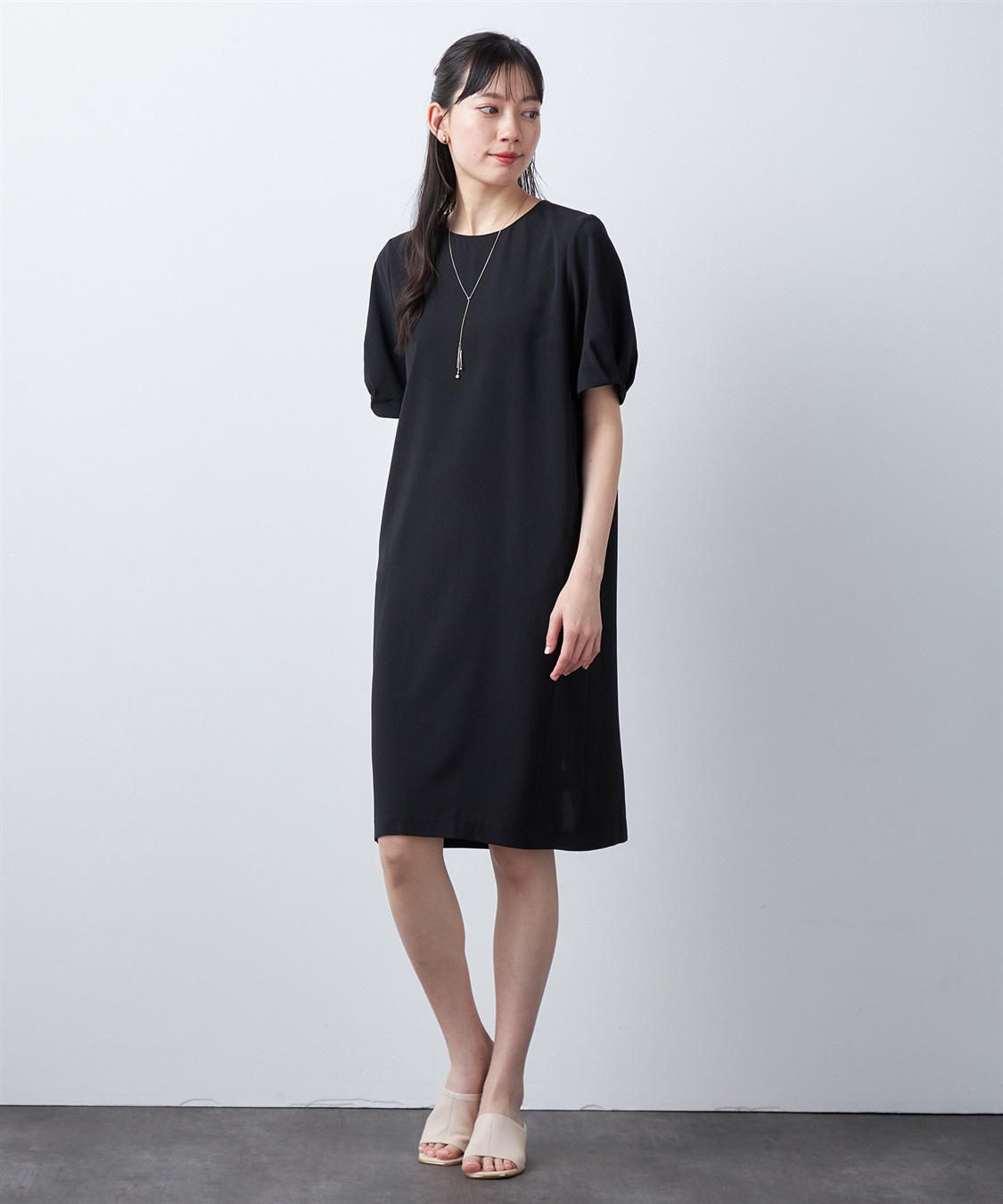 A/C DESIGN BY ALPHA CUBIC 【UVカット・冷感・ウォッシャブル】フレアスリーブワンピース_sub_18